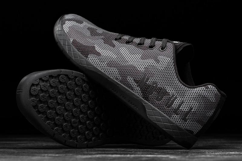 Men's Nobull Camo Trainers Black | SG C2290T